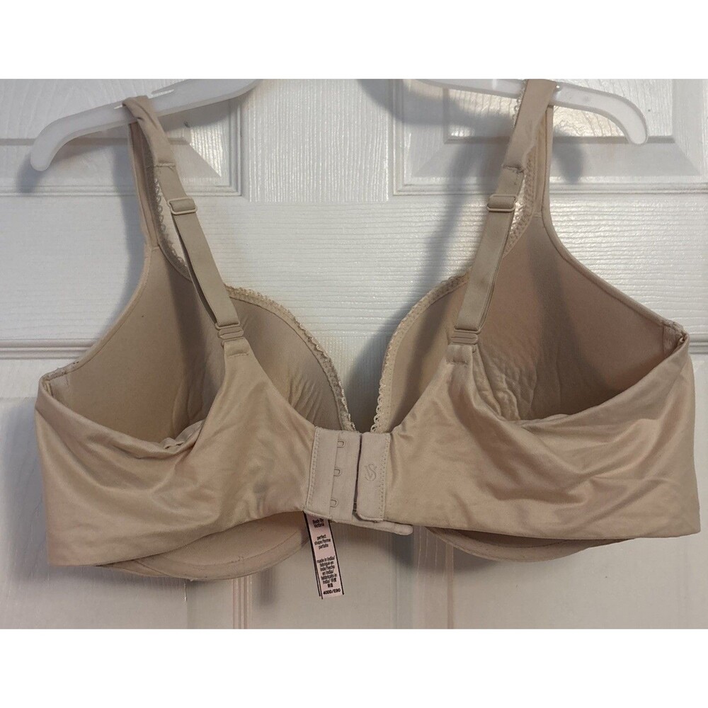 Victoria Secret Body By Victoria Perfect Shape Padded Push-Up Beige Bra, Sz 40DD - Picture 2 of 10